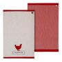 Voir la diapositive 2 : ATMOSPHERA Lot de 2 Torchons de Cuisine  Poulette  70cm Multicolore