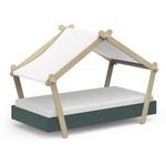 Habitat et Jardin Lit cabane surélevé enfant   Lodge   - 70 x 140 cm - Vert