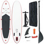 Voir la diapositive 1 : VIDAXL Ensemble de planches SUP gonflables Rouge et blanc