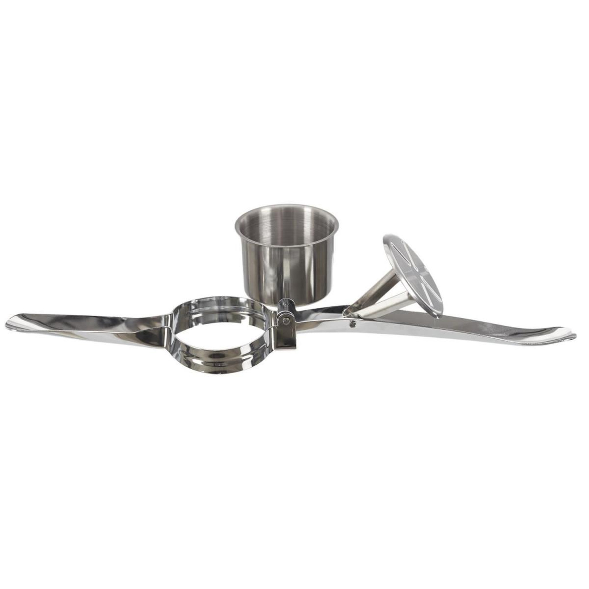 Voir la diapositive 5 : COOK CONCEPT Presse Purée Inox  3 Râpes  27cm Argent