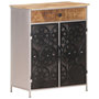 Voir la diapositive 1 : VIDAXL Buffet 60x35x75 cm Bois de manguier brut et fer