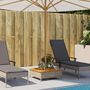 Voir la diapositive 3 : VIDAXL Couvercle de base de parasol gris 70x70x25 cm