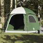 Voir la diapositive 4 : VIDAXL Tente de familiale igloo 6 personnes vert impermeable