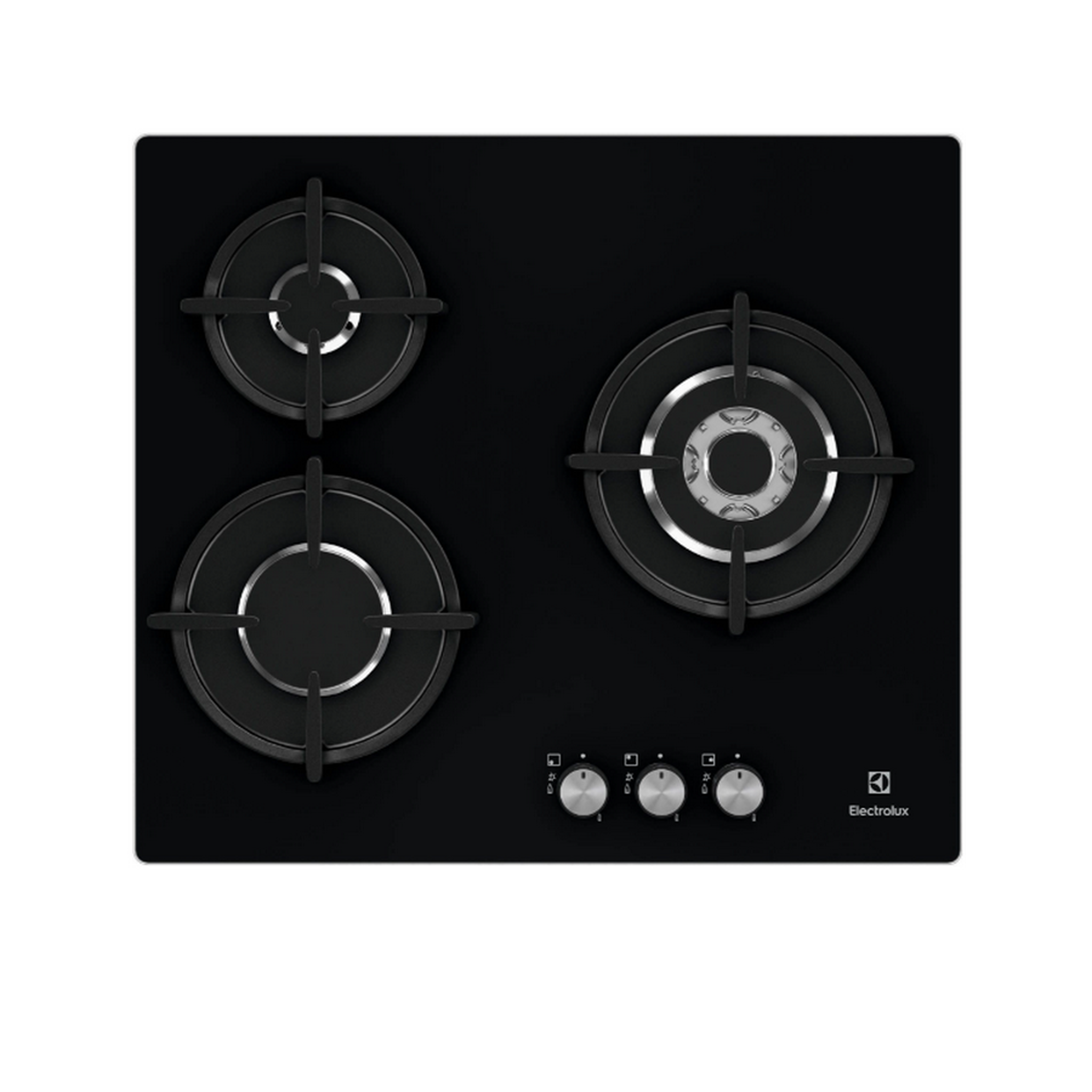 ELECTROLUX Table de cuisson gaz 56cm 3 feux noir - egt6633nok