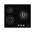 ELECTROLUX Table de cuisson gaz 56cm 3 feux noir - EGT6633NOK