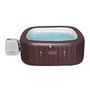 Voir la diapositive 4 : BESTWAY Spa gonflable BESTWAY - Lay-Z-Spa Maldives - 201 x 201 x 80 cm - 5 a 7 places - Carré (Couverture, pompe, cartouche, diffuseur,