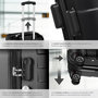 Voir la diapositive 4 : tectake Set de valises rigides 3 parties, en plastique ABS robuste noir
