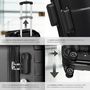 Voir la diapositive 4 : tectake Set de valises rigides 3 parties, en plastique ABS robuste noir