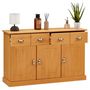 Voir la diapositive 4 : IDIMEX Buffet salon PARIS L116cm bois massif