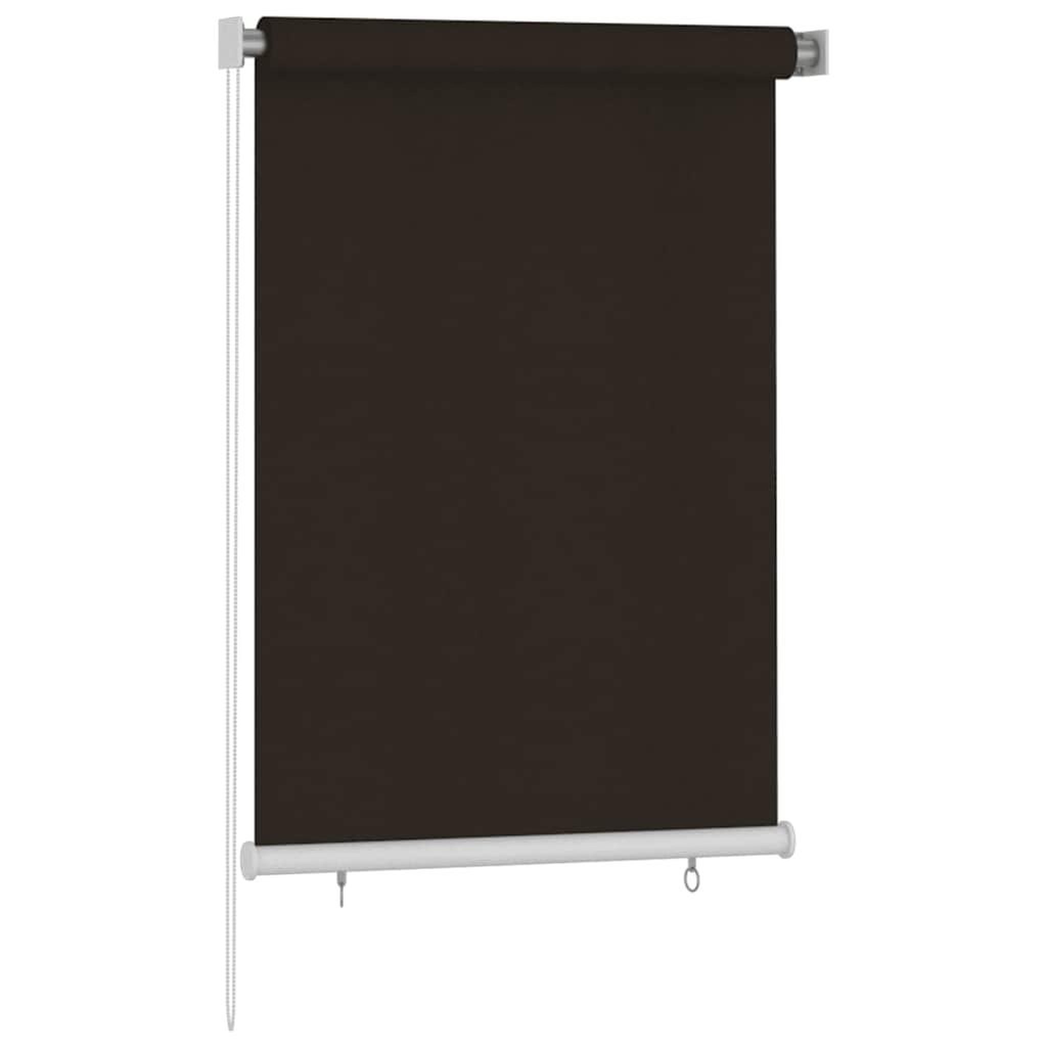Voir la diapositive 2 : VIDAXL Store roulant d'exterieur 105 (l) x 140 (h) cm marron hdpe