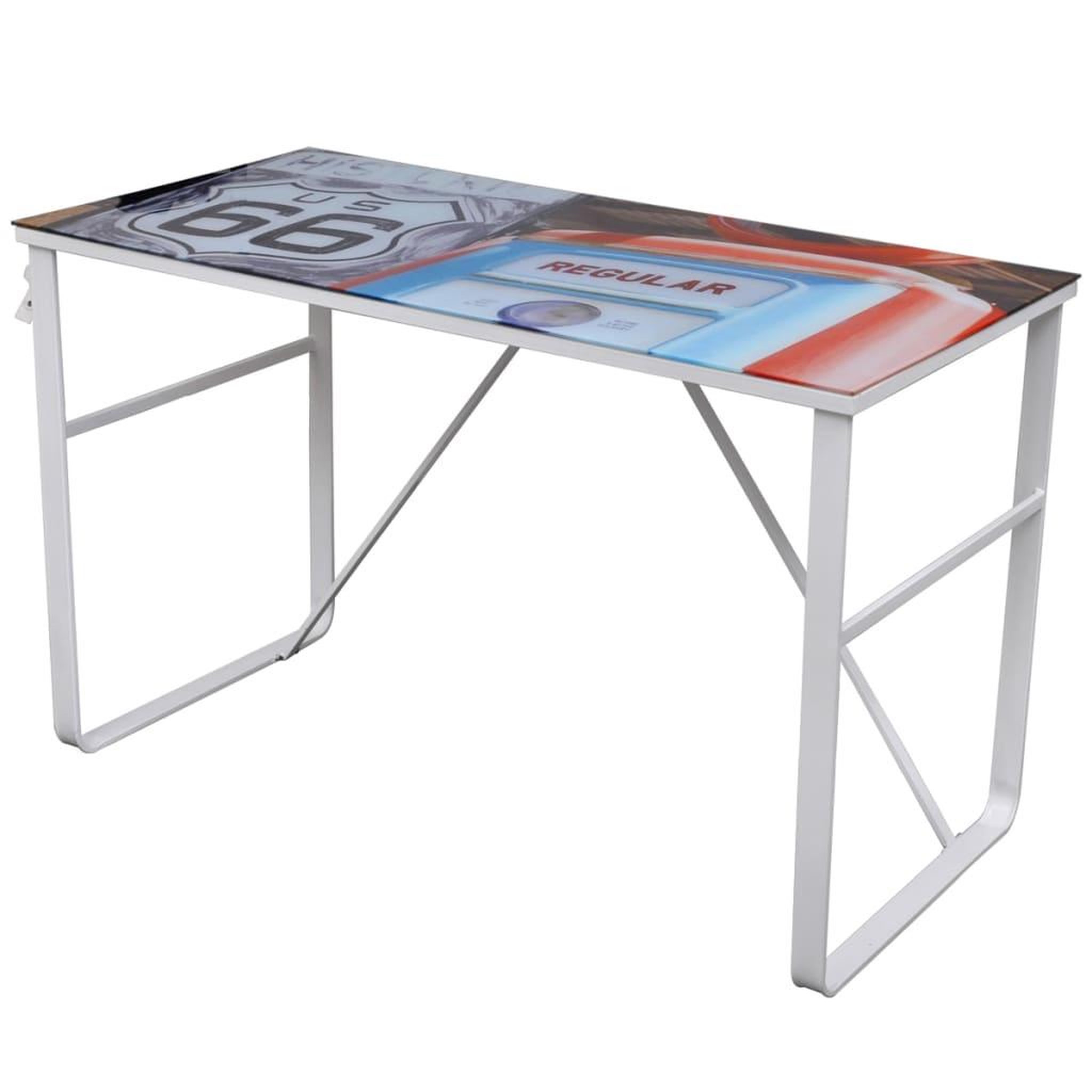 Voir la diapositive 2 : VIDAXL Bureau rectangulaire unique