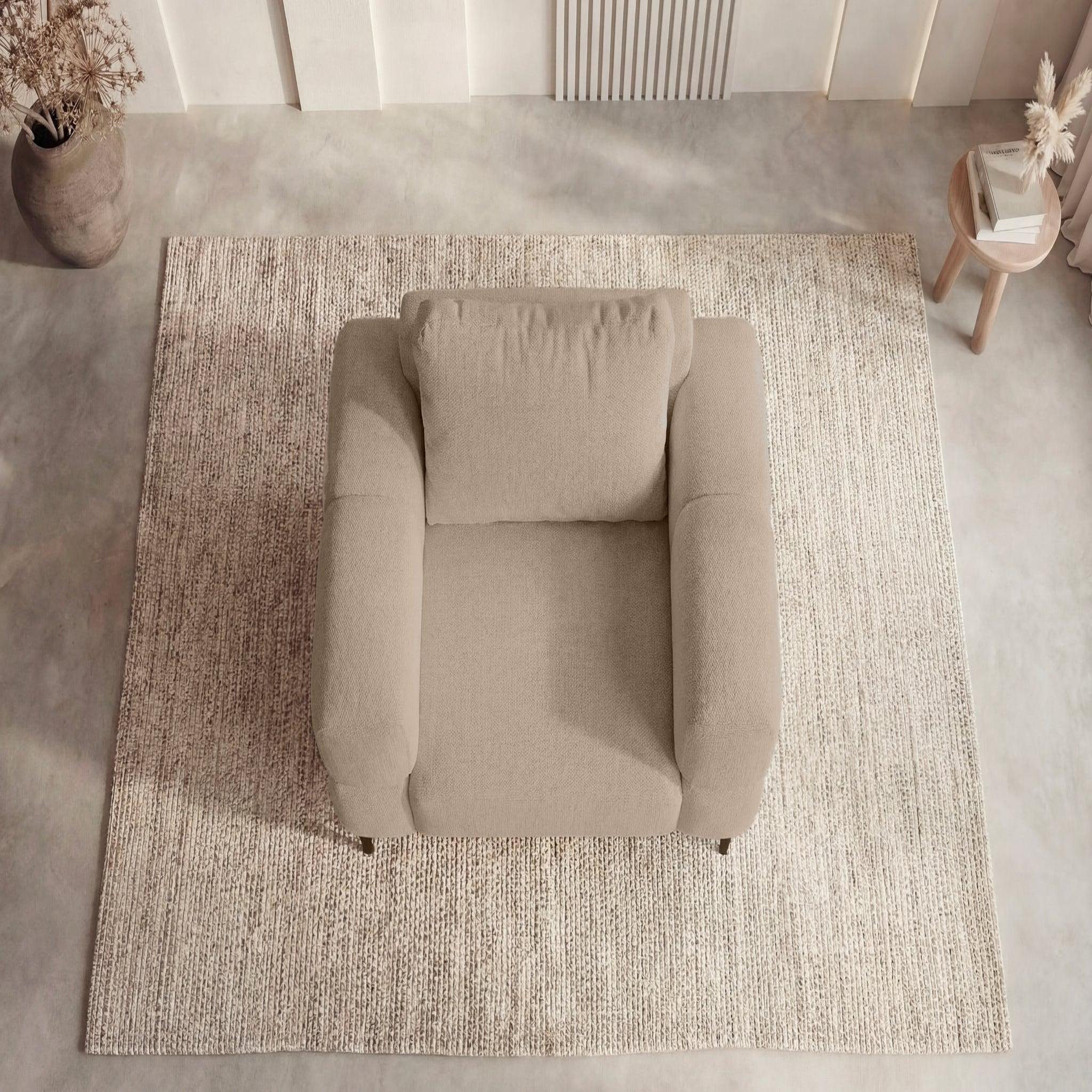 Voir la diapositive 5 : CASANOVA PARIS Elton - fauteuil en tissu lisse