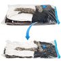 Voir la diapositive 2 : tectake Lot de 20 sacs sous vide - tailles différentes avec vannes d'entrée et de sortie blanc transparent
