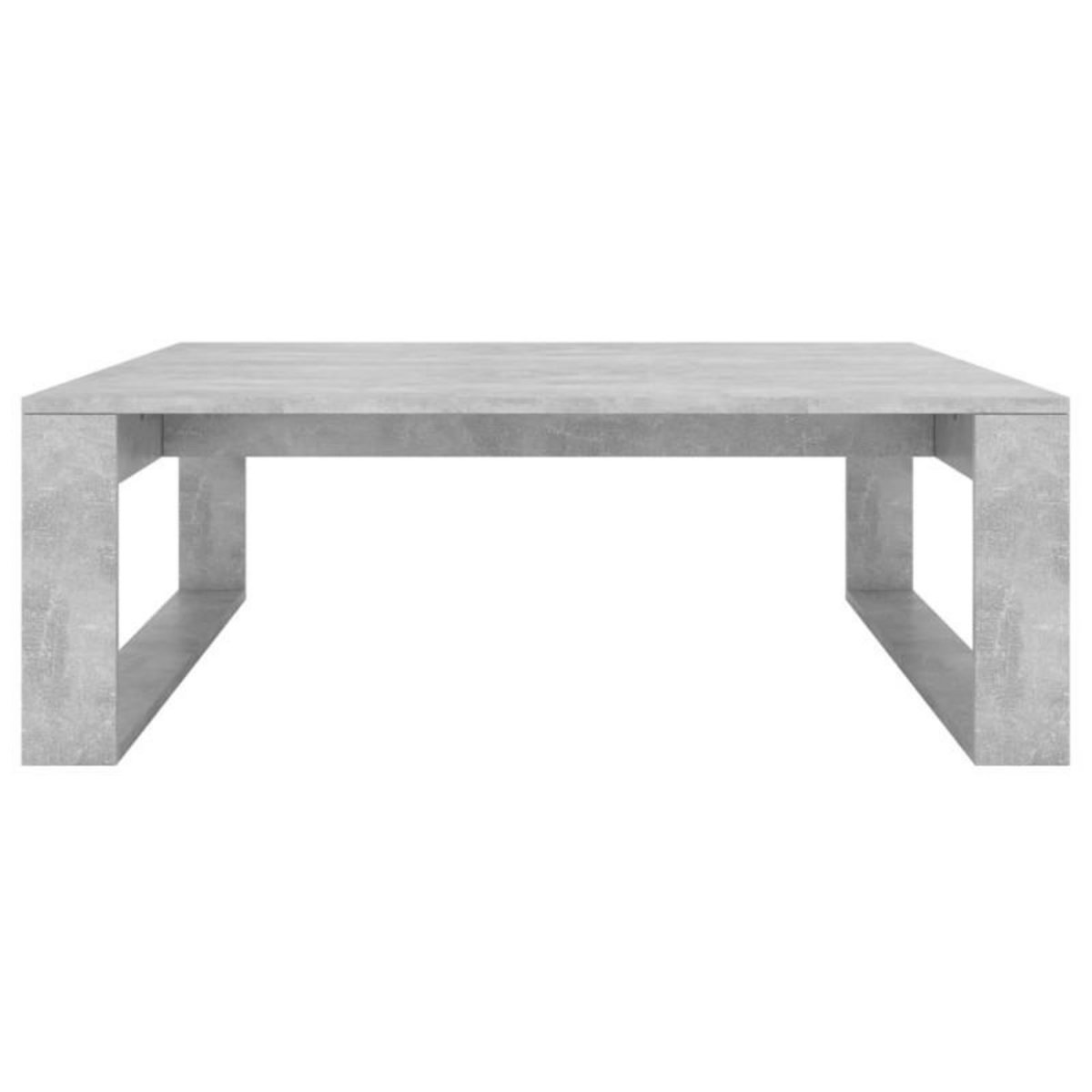 VIDAXL Table basse Gris béton 100x100x35 cm Bois d ingénierie