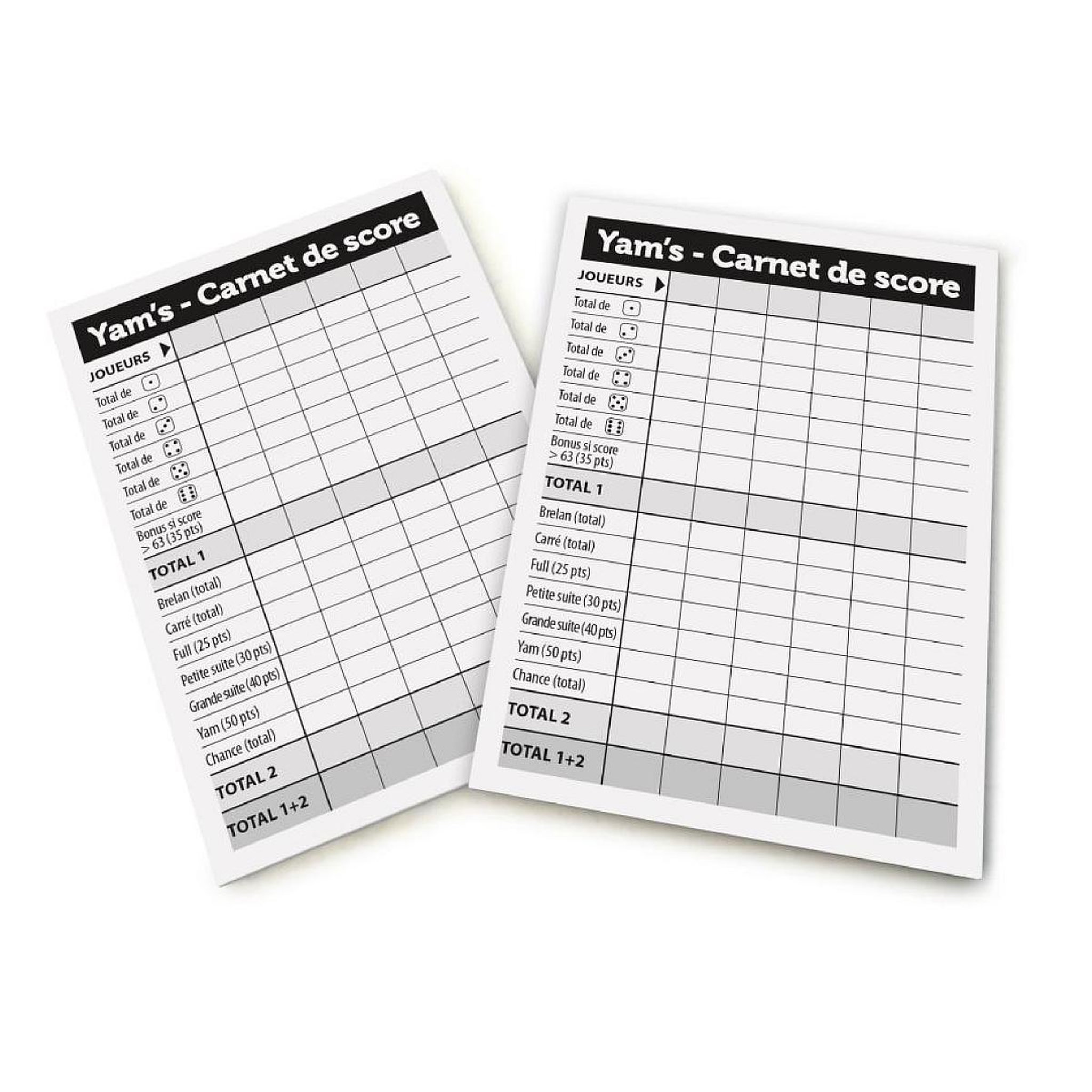 Voir la diapositive 3 : Cartamundi Ducale - 2 blocs de score yam s - eco format