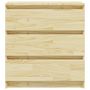 Voir la diapositive 4 : VIDAXL Table de chevet 60x36x64 cm Bois de pin massif