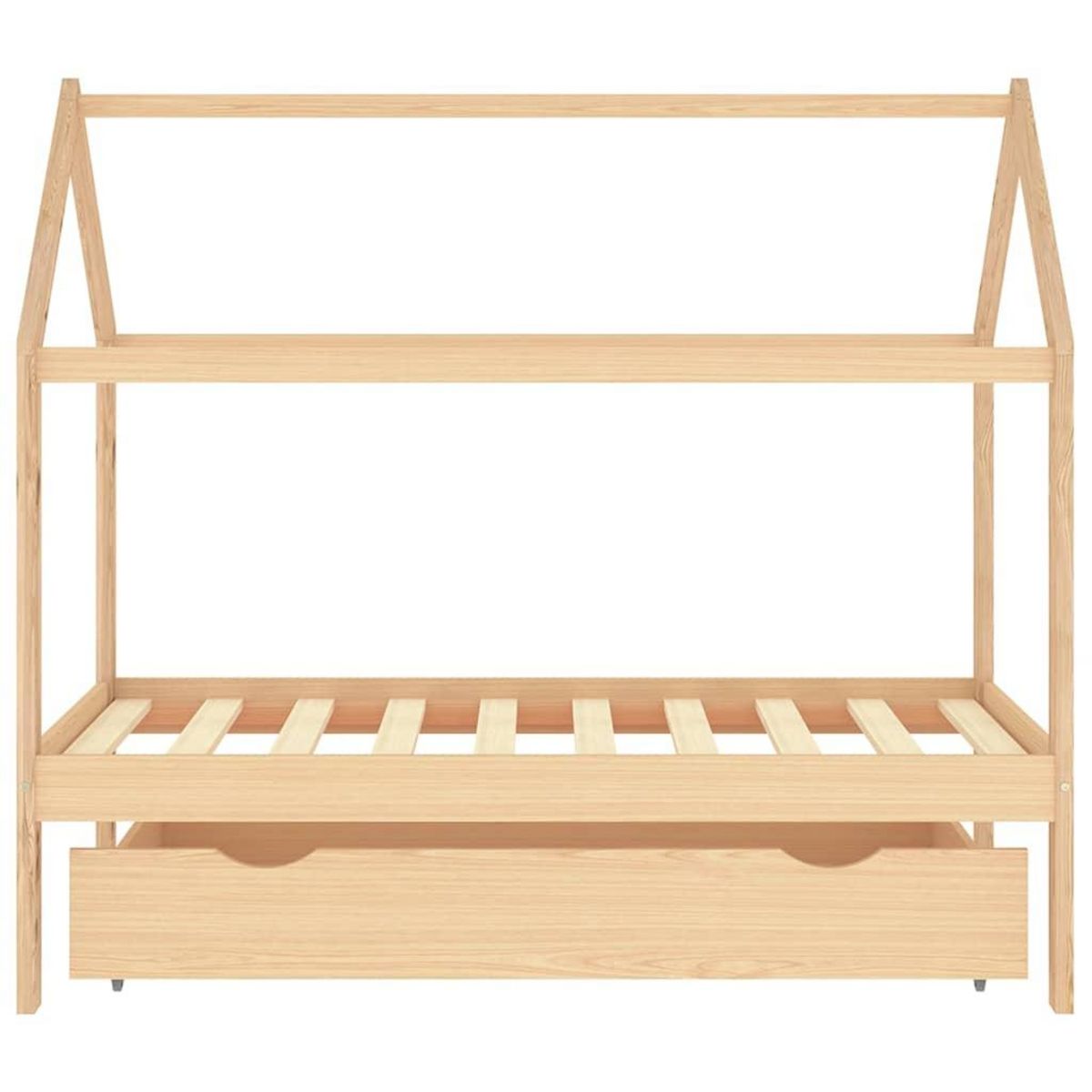 VIDAXL Cadre de lit pour enfant et un tiroir bois pin massif 80x160 cm