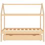 Voir la diapositive 3 : VIDAXL Cadre de lit pour enfant et un tiroir bois pin massif 80x160 cm