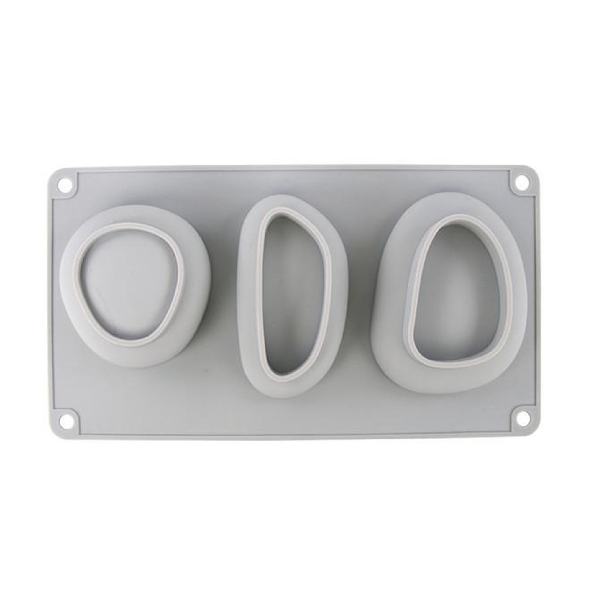 Voir la diapositive 3 : Rayher Moule en silicone 3 cailloux et galets 14,5 x 26 x 3,5 cm