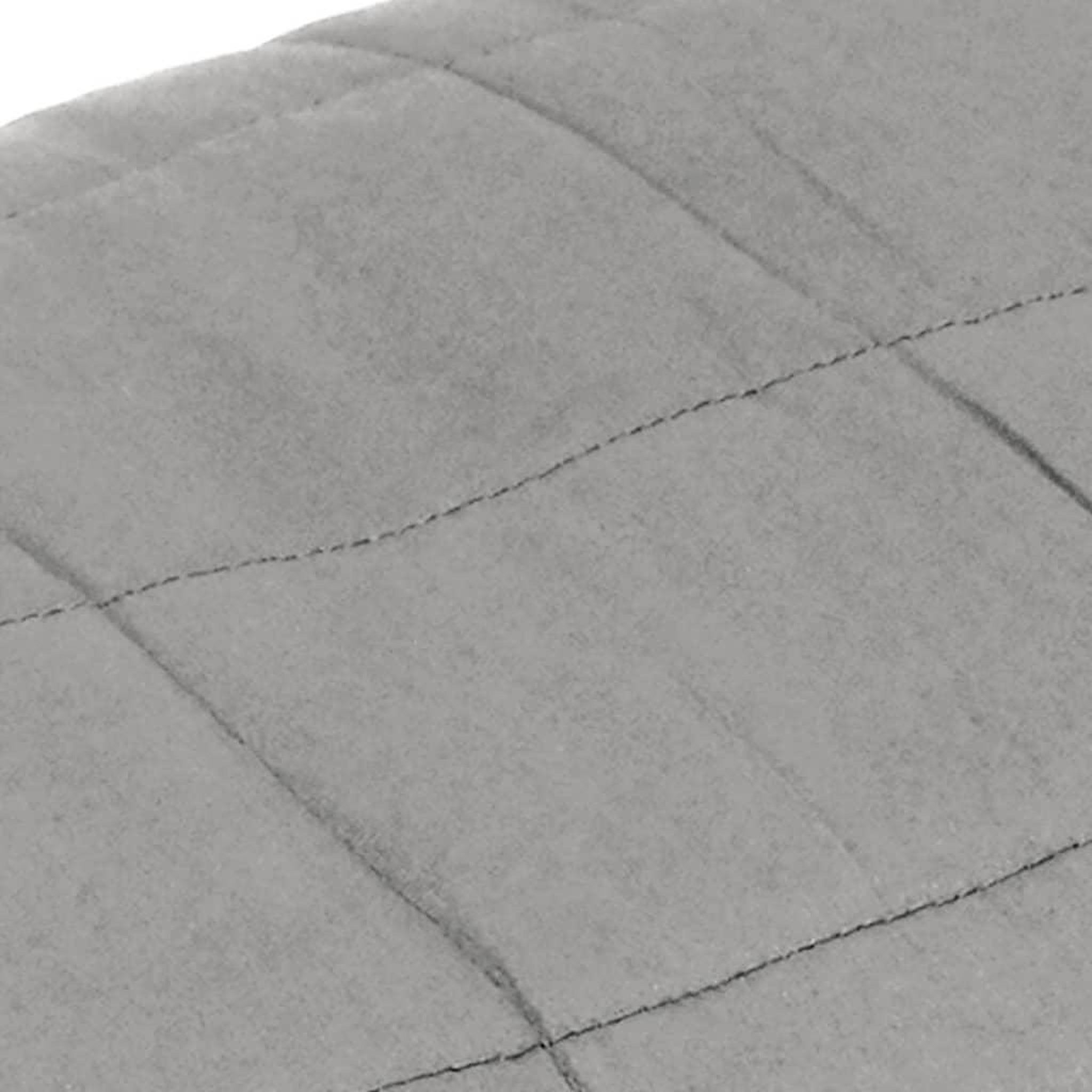 Voir la diapositive 4 : VIDAXL Couverture lestee Gris 140x200 cm 10 kg Tissu