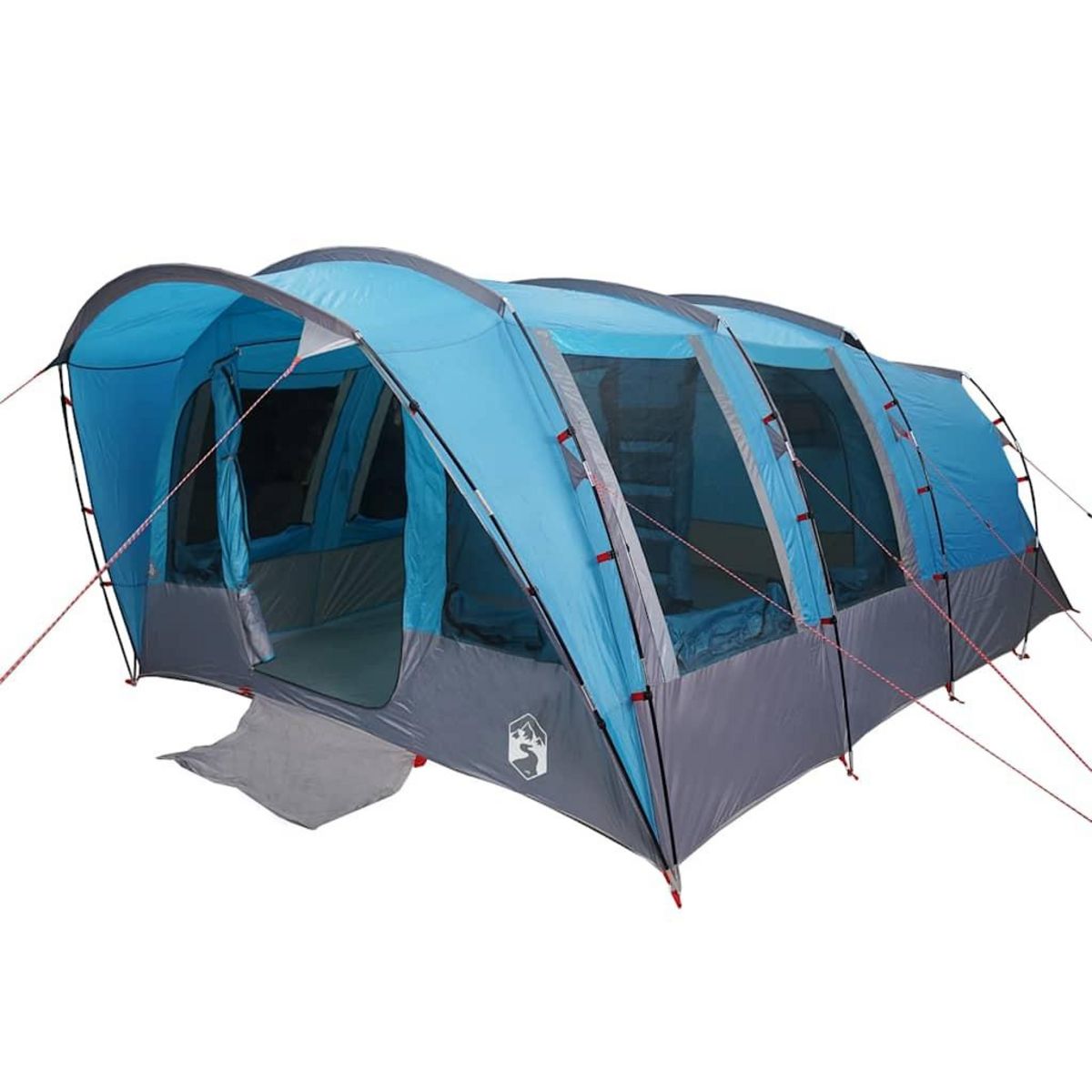 VIDAXL Tente familiale tunnel 8 personnes bleu impermeable