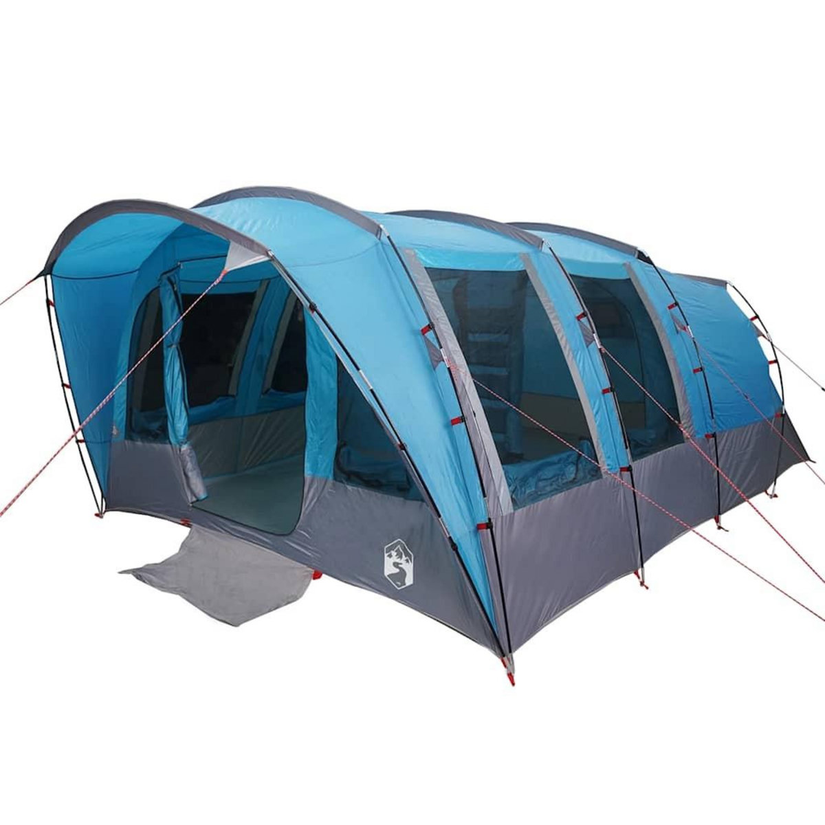 VIDAXL Tente familiale tunnel 8 personnes bleu impermeable