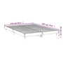Voir la diapositive 6 : VIDAXL Cadre de lit sans matelas noir 140x200 cm bois d'ingenierie