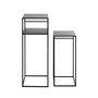 Voir la diapositive 3 : Paris Prix Lot de 2 Tables d'Appoint Design  Mino  85cm Noir