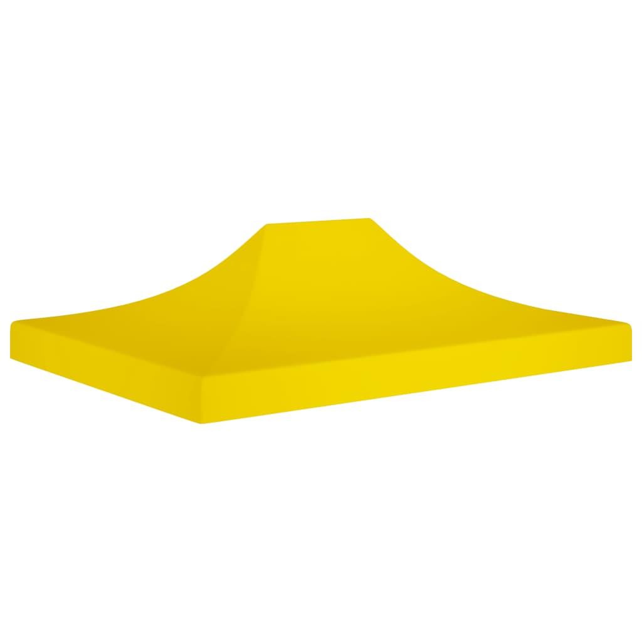 VIDAXL Toit de tente de reception 4,5x3 m jaune 270 g/m^2