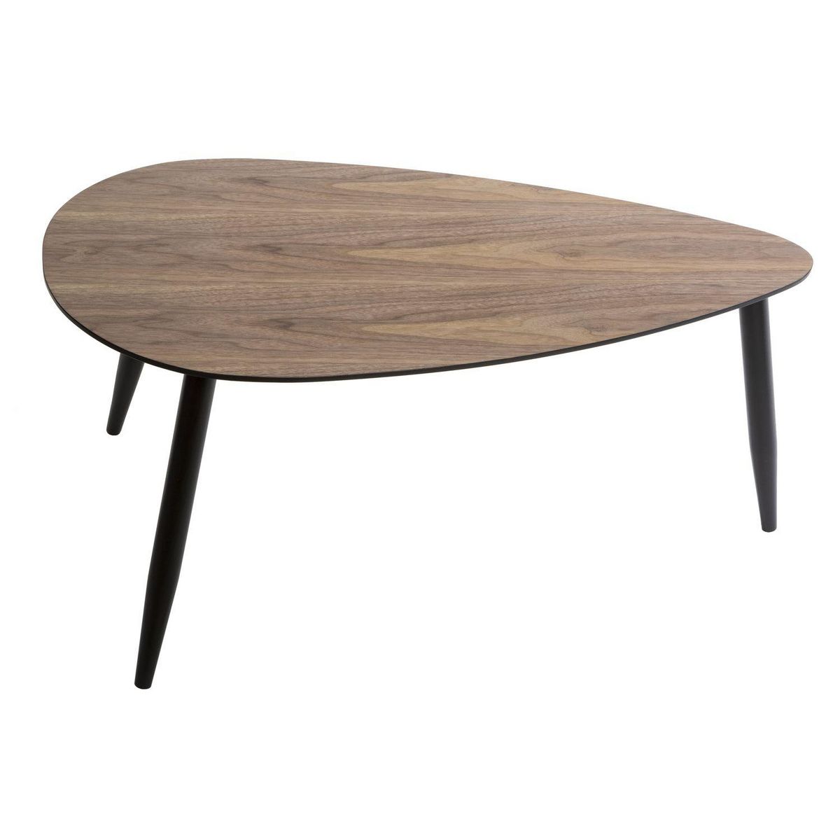 ATMOSPHERA Duo de table basses en MDF effet bois de Noyer - Marron