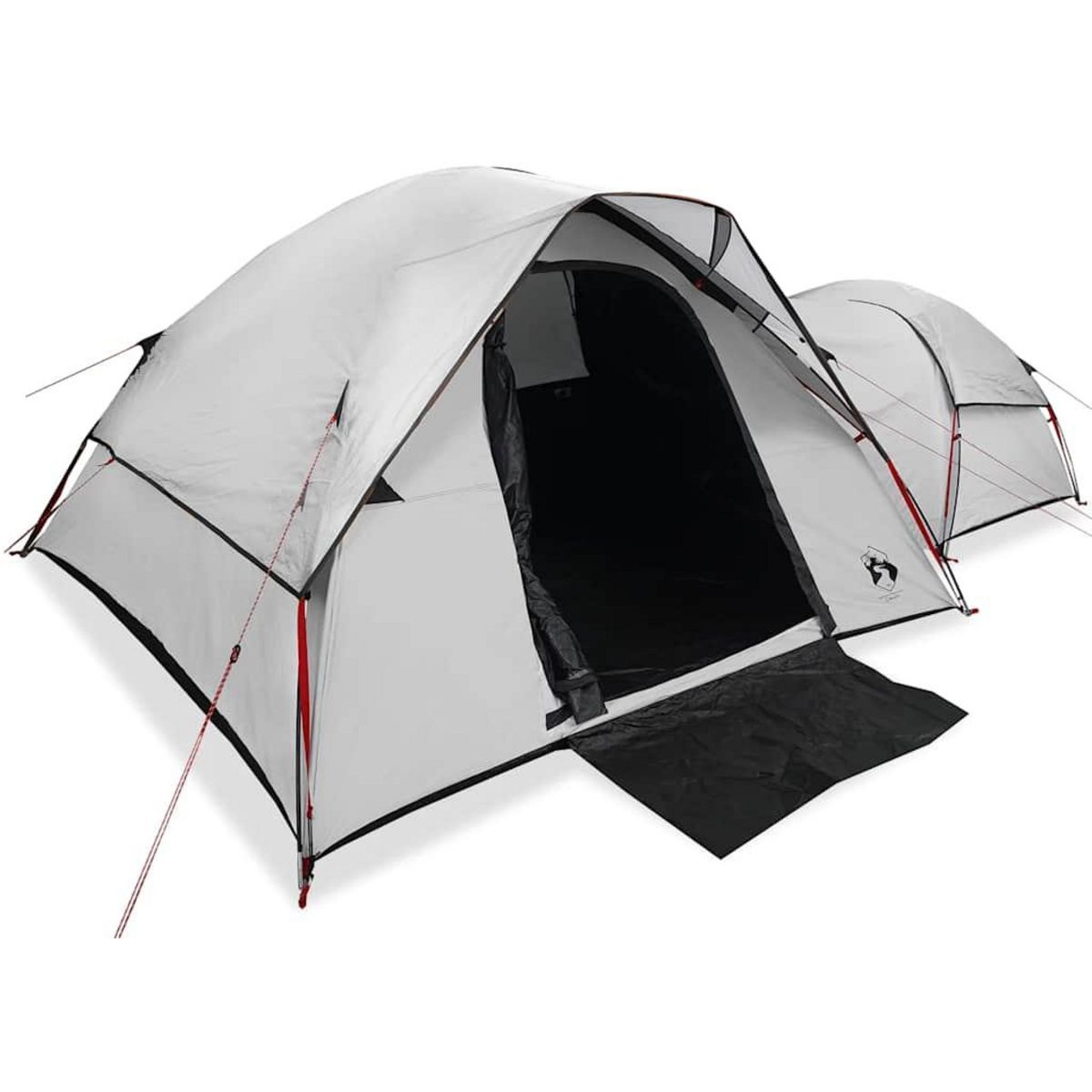 VIDAXL Tente de camping 5 personnes blanc tissu occultant impermeable