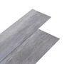 Voir la diapositive 2 : VIDAXL Dalles de plancher PVC 5,02 m^2 2 mm autoadhesif gris bois mat