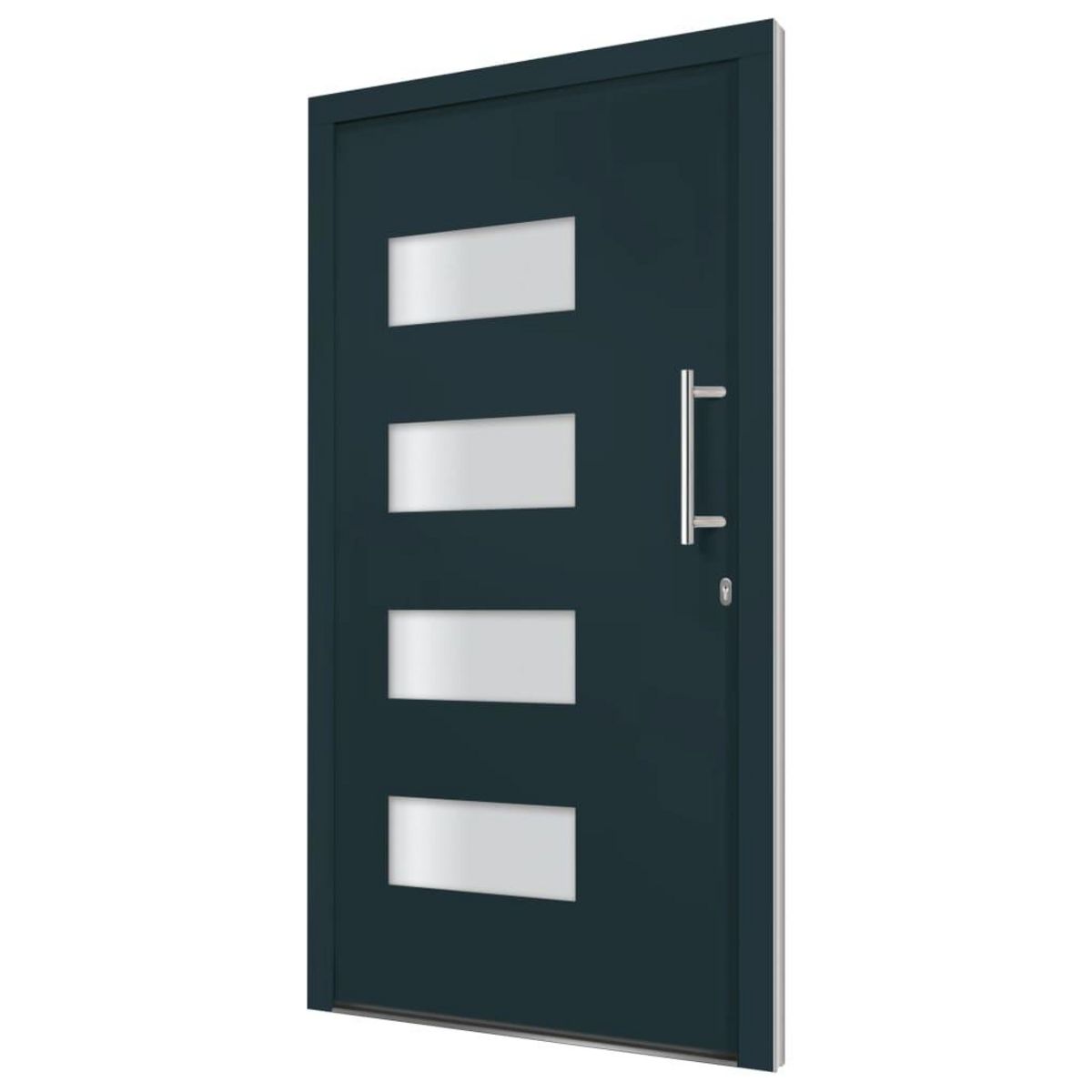 VIDAXL Porte d'entree Aluminium et PVC Anthracite 110x210 cm