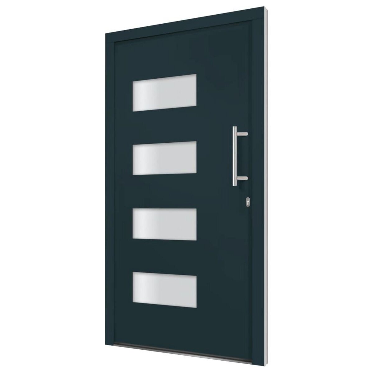 VIDAXL Porte d'entree Aluminium et PVC Anthracite 110x210 cm