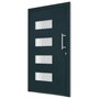 Voir la diapositive 3 : VIDAXL Porte d'entree Aluminium et PVC Anthracite 110x210 cm