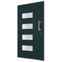 Voir la diapositive 3 : VIDAXL Porte d'entree Aluminium et PVC Anthracite 110x210 cm