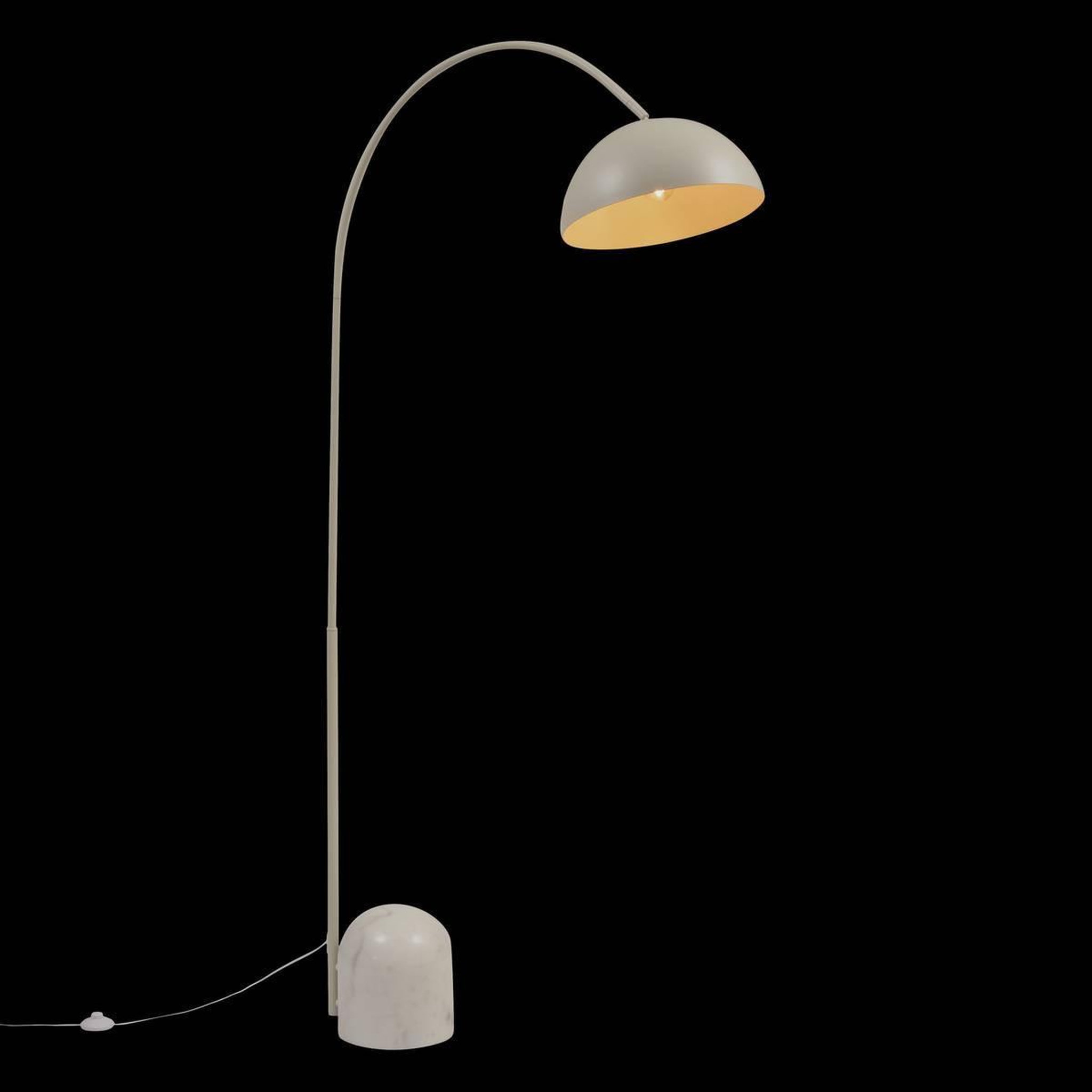 Voir la diapositive 6 : ATMOSPHERA Lampadaire arc en marbre  shani  193cm argile