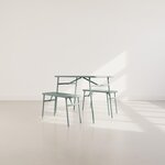 BEST MOBILIER Ribola - ensemble table et bancs de jardin - 4 personnes - vert. Coloris disponibles : Vert