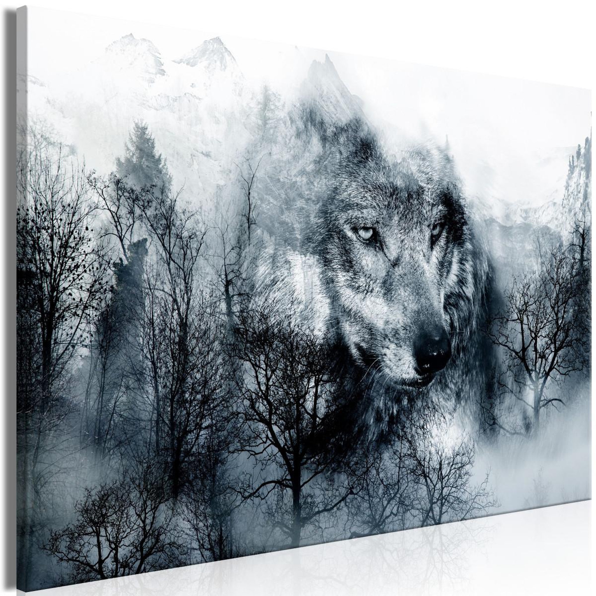 Paris Prix Tableau  mountain predator wide black & white. Coloris disponibles : Multicolore