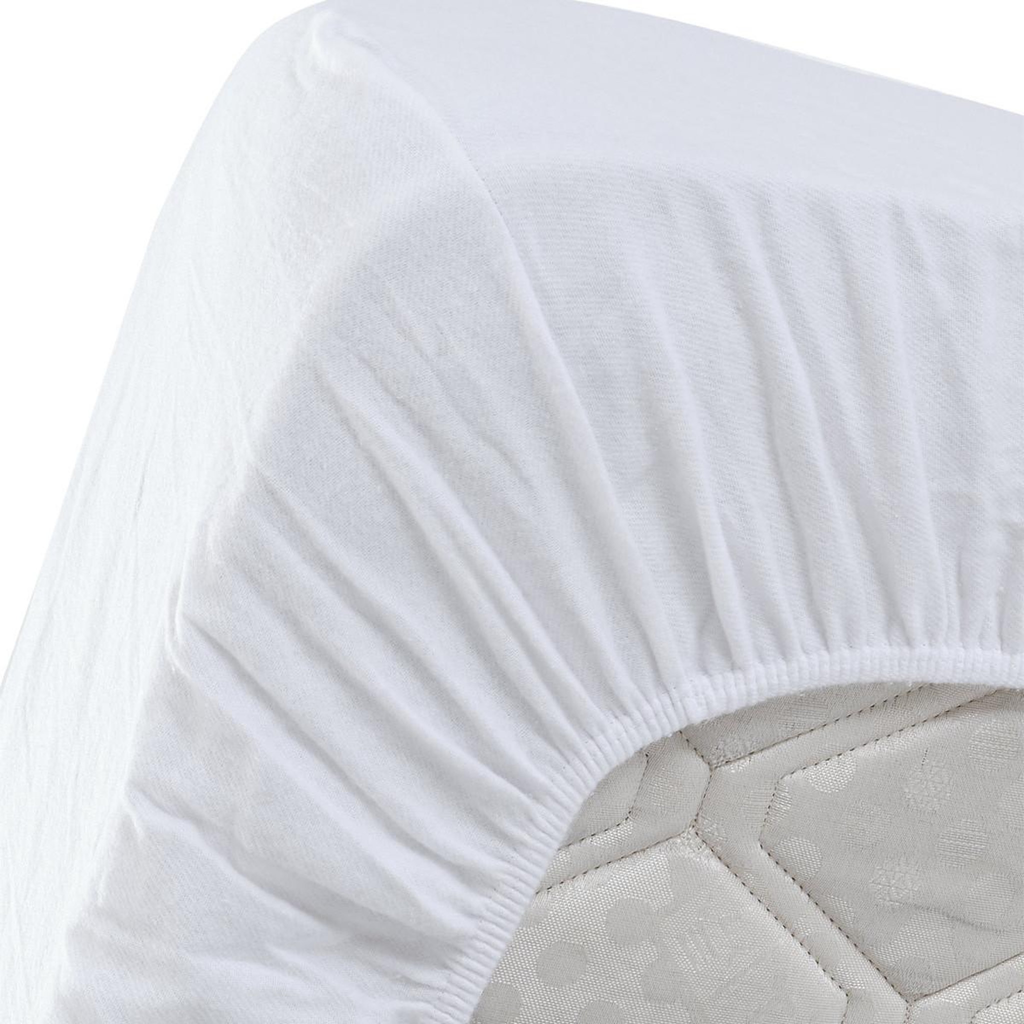 Voir la diapositive 2 : Sensei Maison Protège-matelas imperméable en coton bonnet 30 cm PROTECT