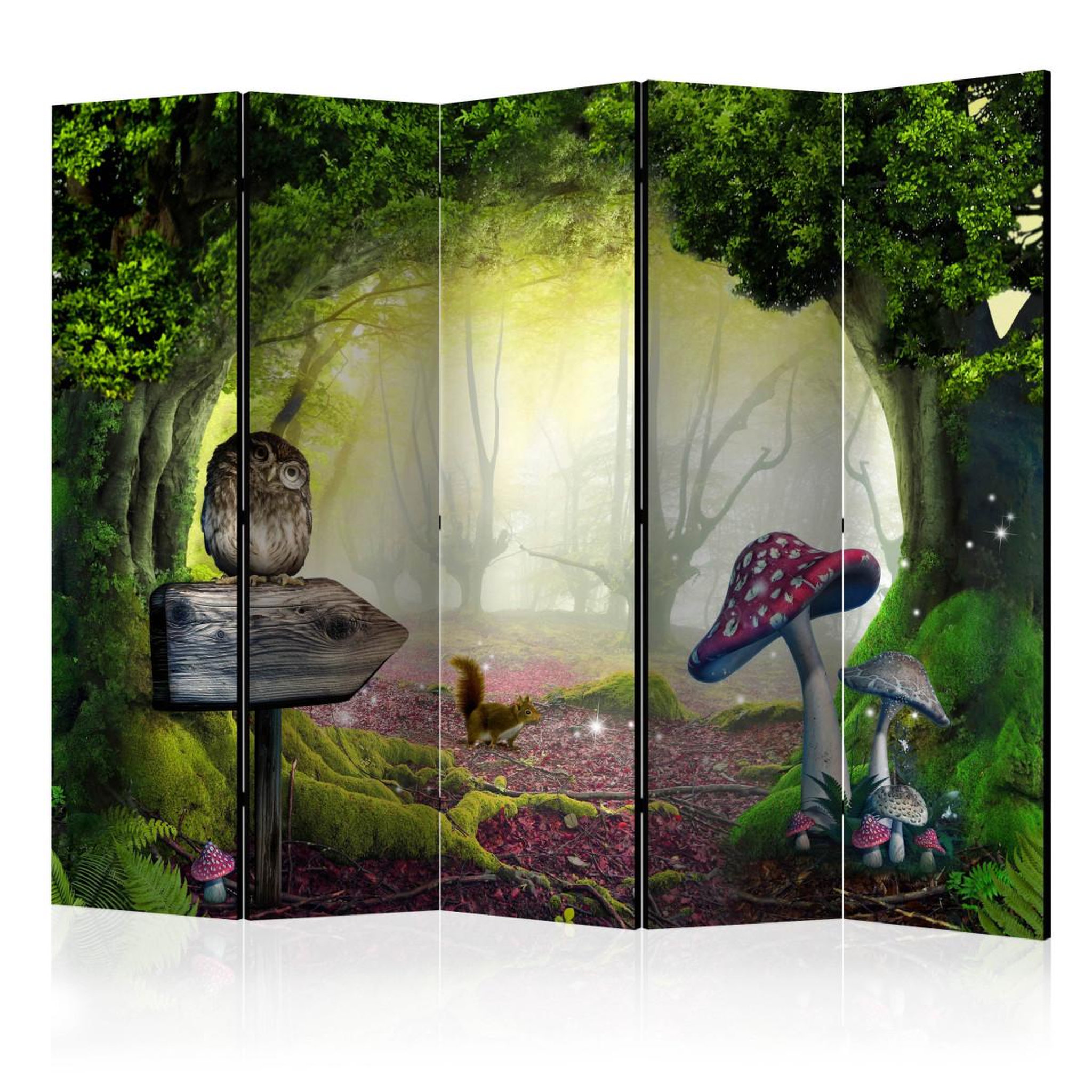 Paris Prix Paravent 5 volets  owlish corner  172x225cm