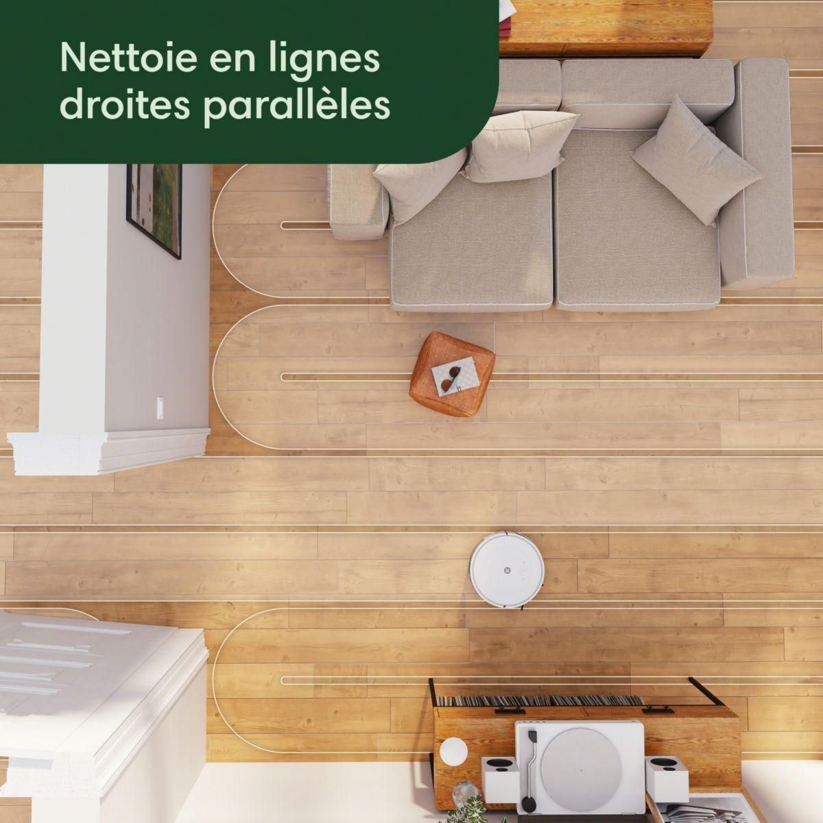 IROBOT Robot Aspirateur Laveur Roomba Combo Essential Y011240 blanc