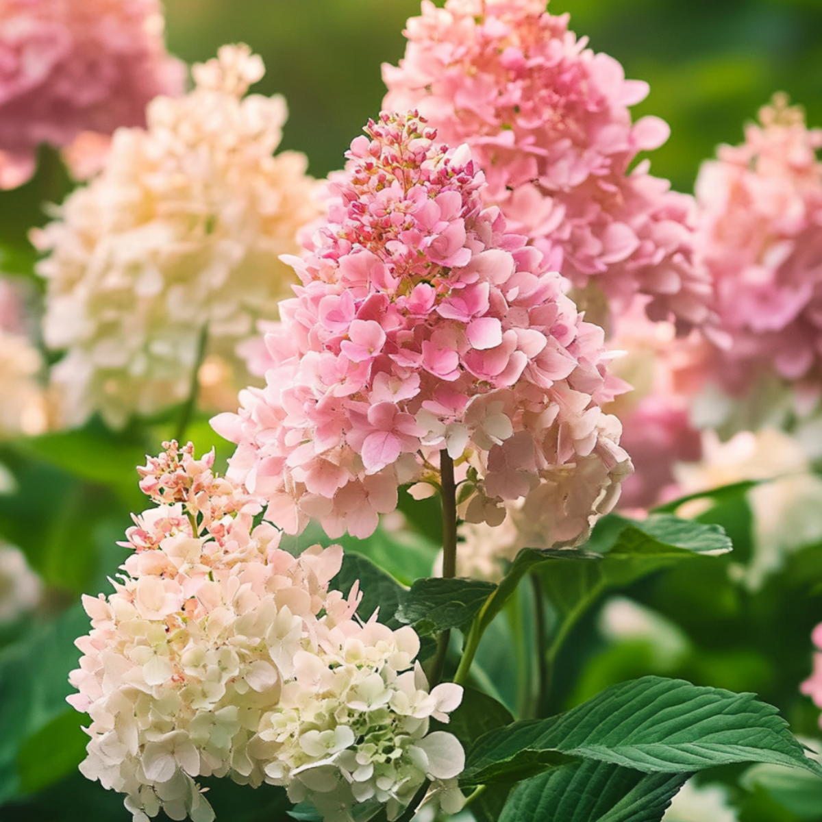 PLANT IN A BOX Hortensia - Set de 3 - Hydrangea paniculata 'Pink Lady' - Hauteur 25-40cm - ⌀9cm