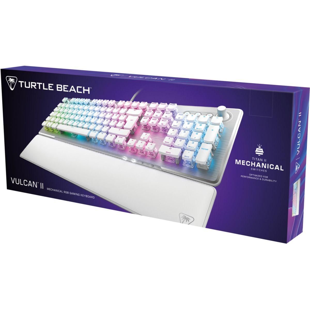 Turtle Beach Clavier gamer Vulcan II Blanc Linear FR
