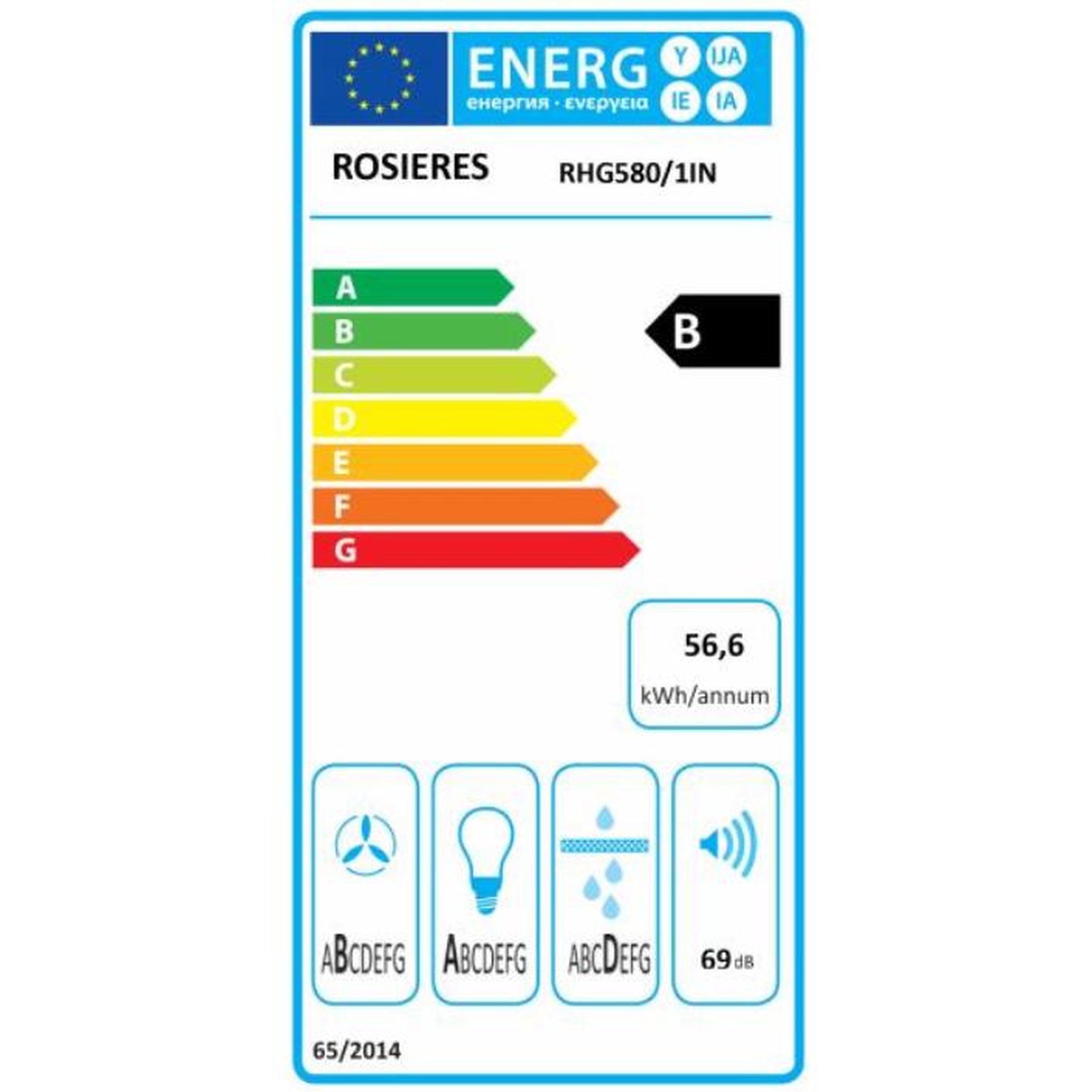 Voir la diapositive 2 : Rosieres Groupe filtrant 52cm 606m3/h inox - rhg580/1in