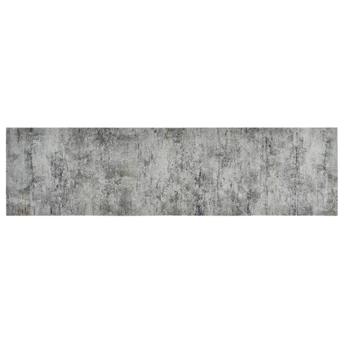 VIDAXL Tapis de cuisine lavable impression beton 45x150 cm velours