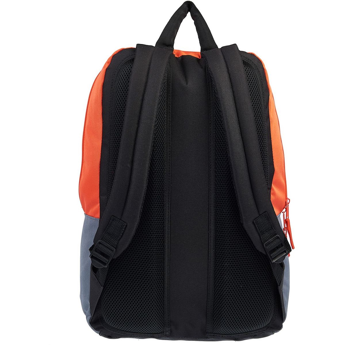 AUCHAN Sac à dos Premium 3 compartiments polyester rouge et gris ROCK & ROLL STREET CODE