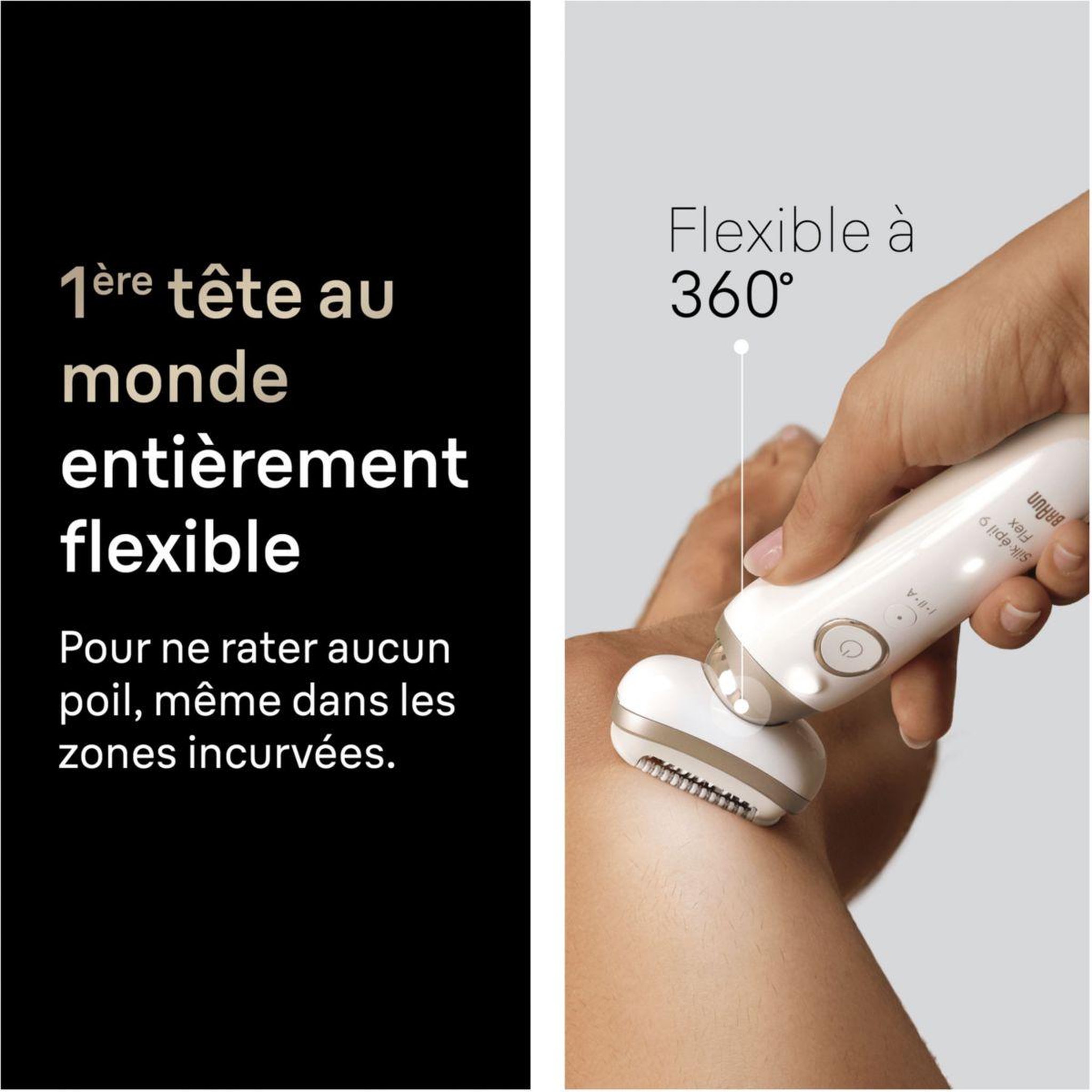 Voir la diapositive 3 : BRAUN Epilateur électrique Silk-épil SES 9-060 3D Flex
