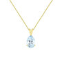 Voir la diapositive 1 : L'ATELIER D'AZUR Collier - Pendentif Or Jaune Topaze Bleue Goutte - Femme