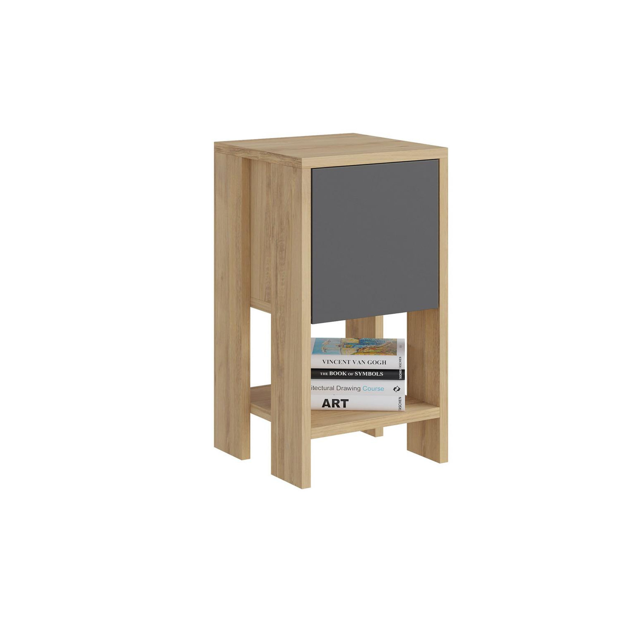 Habitat et Jardin Table de chevet en bois  ema  30 x 30 x 55 cm - chêne
